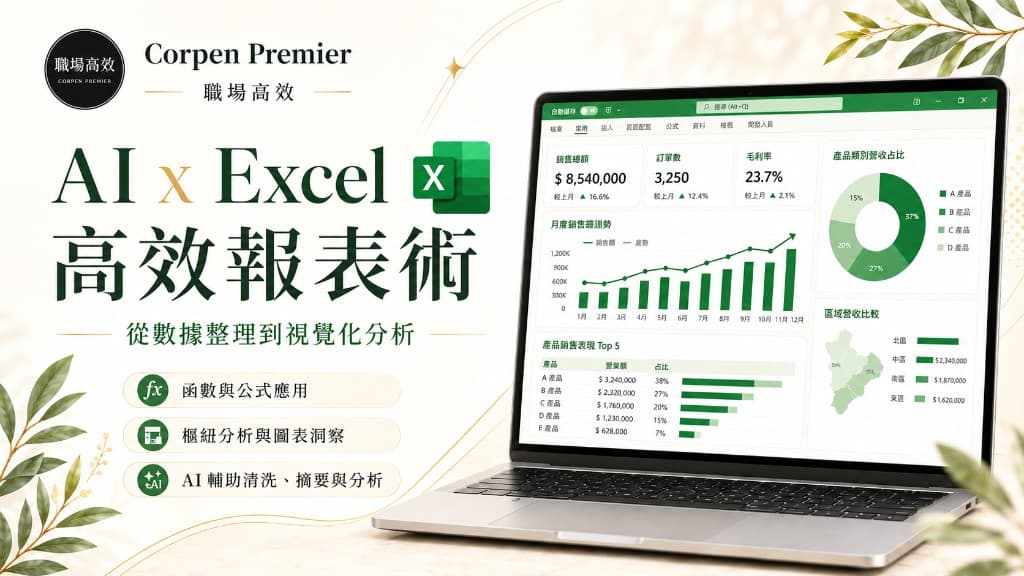 Ai Excel 高效報表術｜Corpen Premier