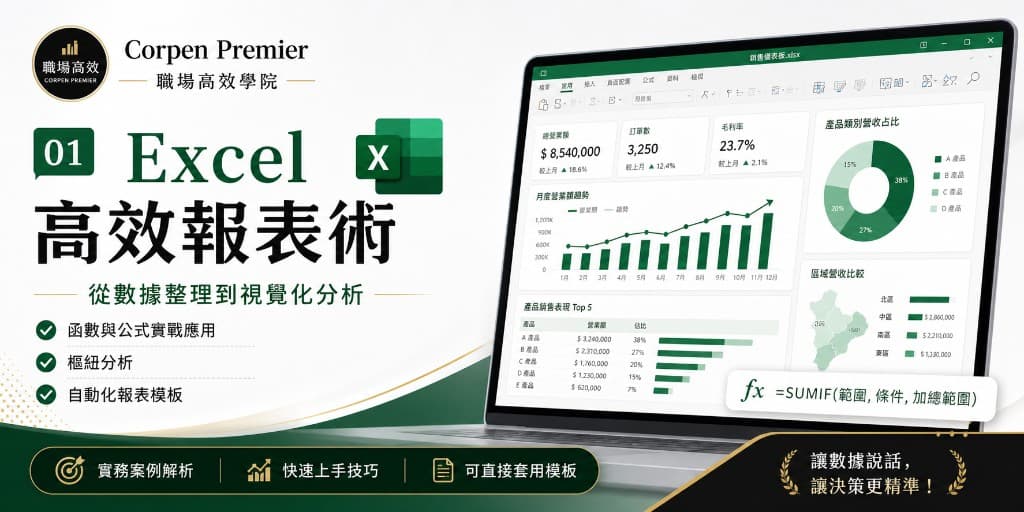 AI Excel 高效報表術
